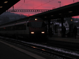 sguggiari.ch, FFS Bt IC a Frauenfeld al tramonto